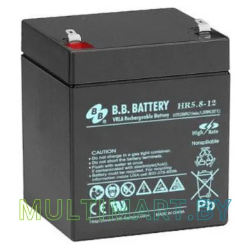 Аккумулятор для ИБП B.B. Battery HR5.8-12 (12В/5.3 А·ч)